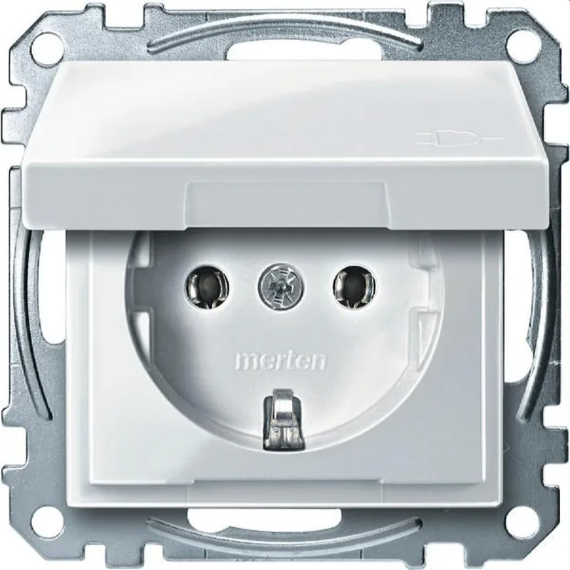 Merten SCHUKO-Steckdose MEG2311-0319 polarweiss glaenzend