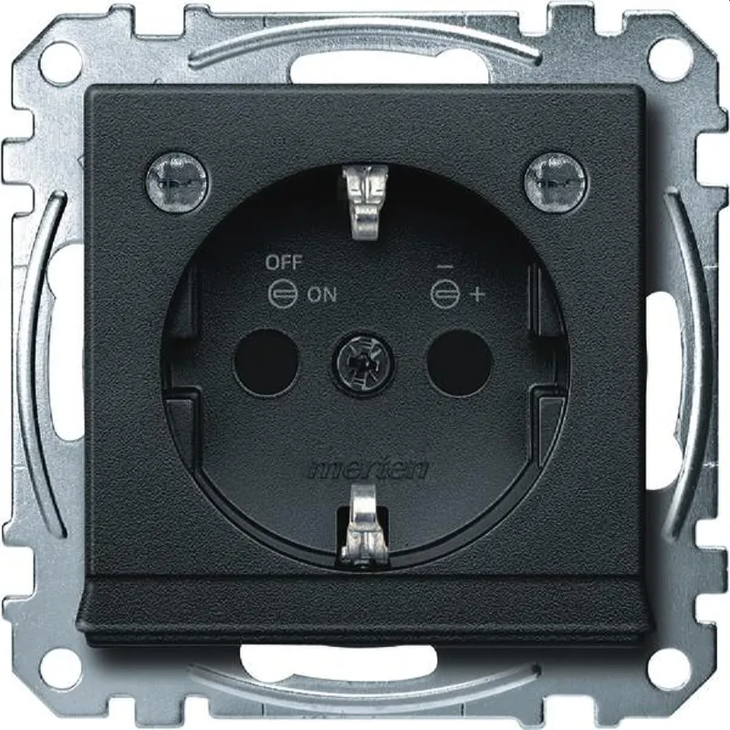 Merten SCHUKO-Steckdose MEG2304-0414 anthrazit System M