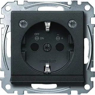 Merten SCHUKO-Steckdose MEG2304-0414 anthrazit System M