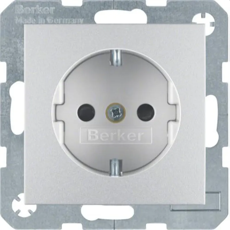 Berker SCHUKO-Steckdose M347231404 alu matt