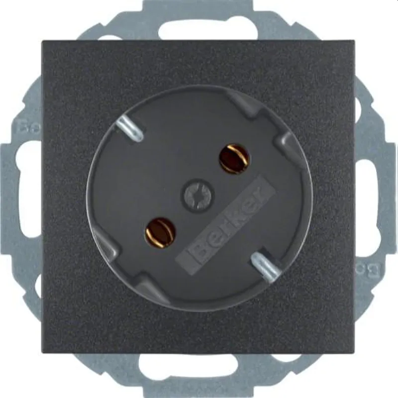 Berker SCHUKO-Steckdose M347271606 anthrazit matt