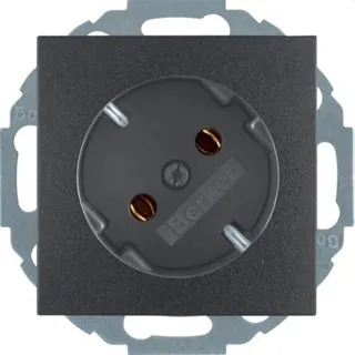 Berker SCHUKO-Steckdose M347271606 anthrazit matt