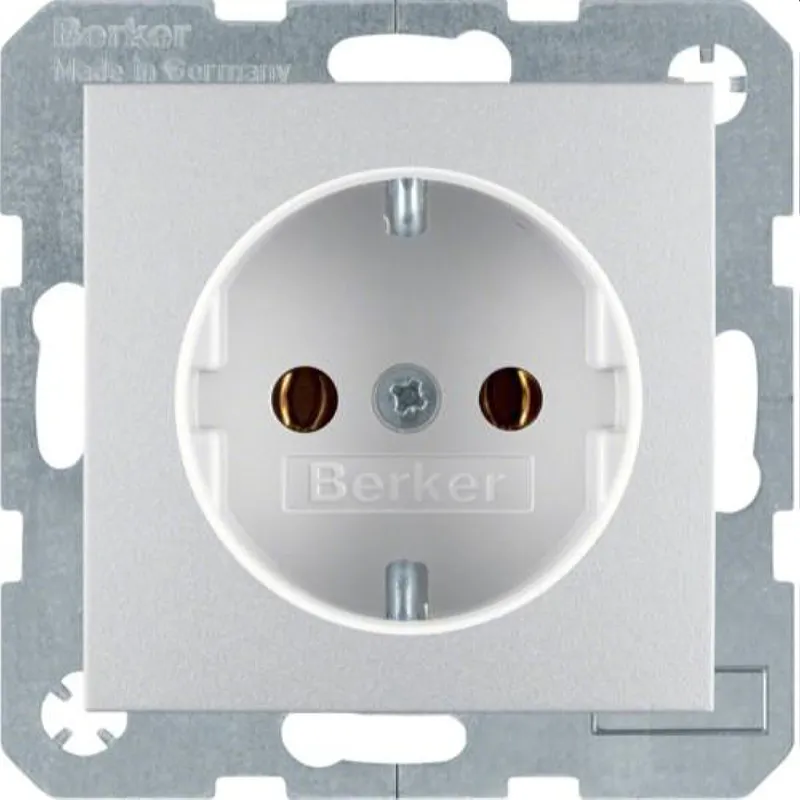 Berker SCHUKO-Steckdose M347431404 alu matt