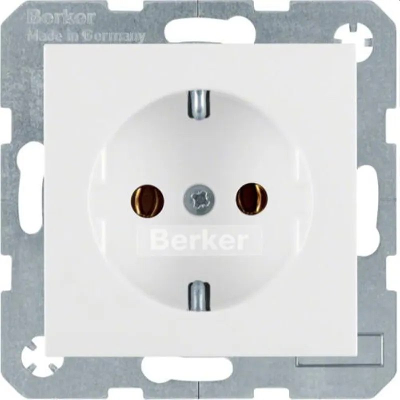 Berker SCHUKO-Steckdose M347431909 polarweiss matt