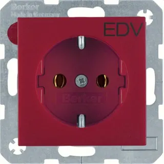 Berker SCHUKO-Steckdose M347431922 rot matt