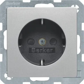 Berker SCHUKO-Steckdose M3Q.1/Q.3 alu samt lackiert