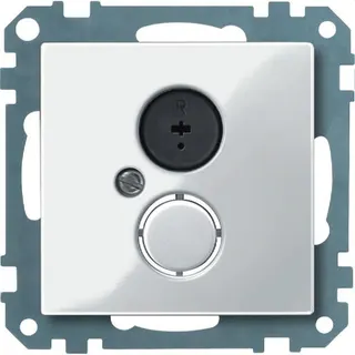 Merten Lautsprechersteckdose 296919 polarweiss glaenzend System M