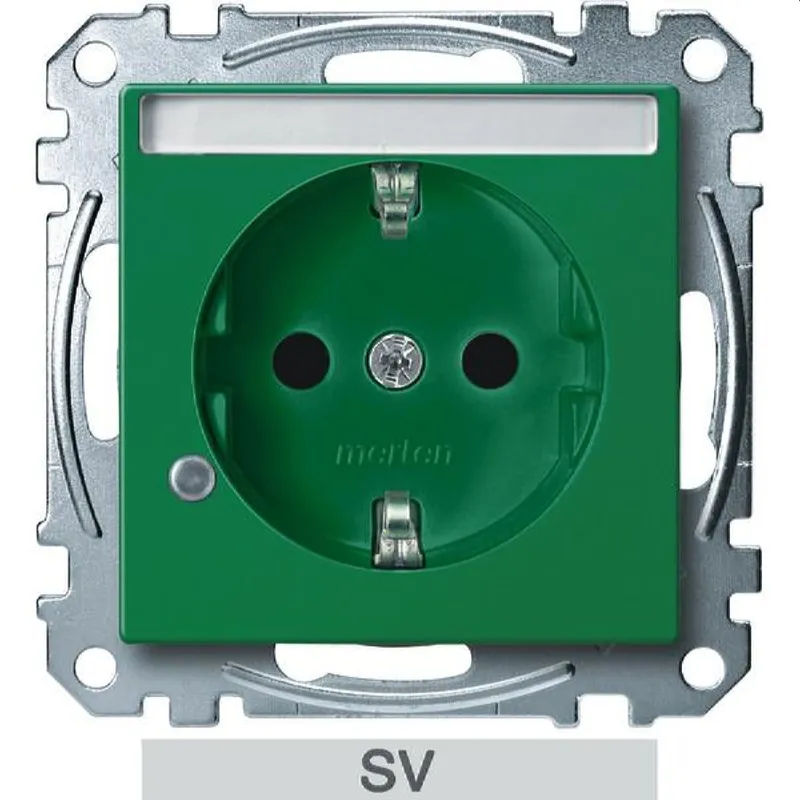 Merten SCHUKO-Steckdose MEG2303-0304 gruen System M