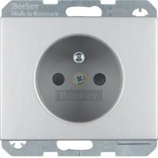 Berker SCHUKO-Steckdose M36768757003 alu