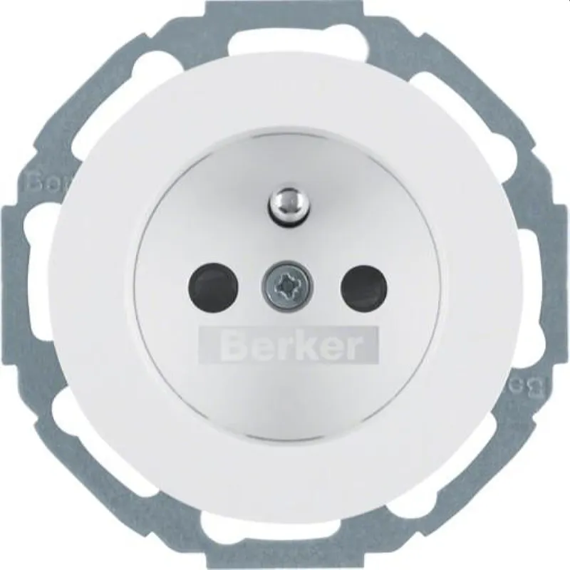 Berker SCHUKO-Steckdose M36765792089 polarweiss glaenzend