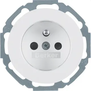 Berker SCHUKO-Steckdose M36765792089 polarweiss glaenzend