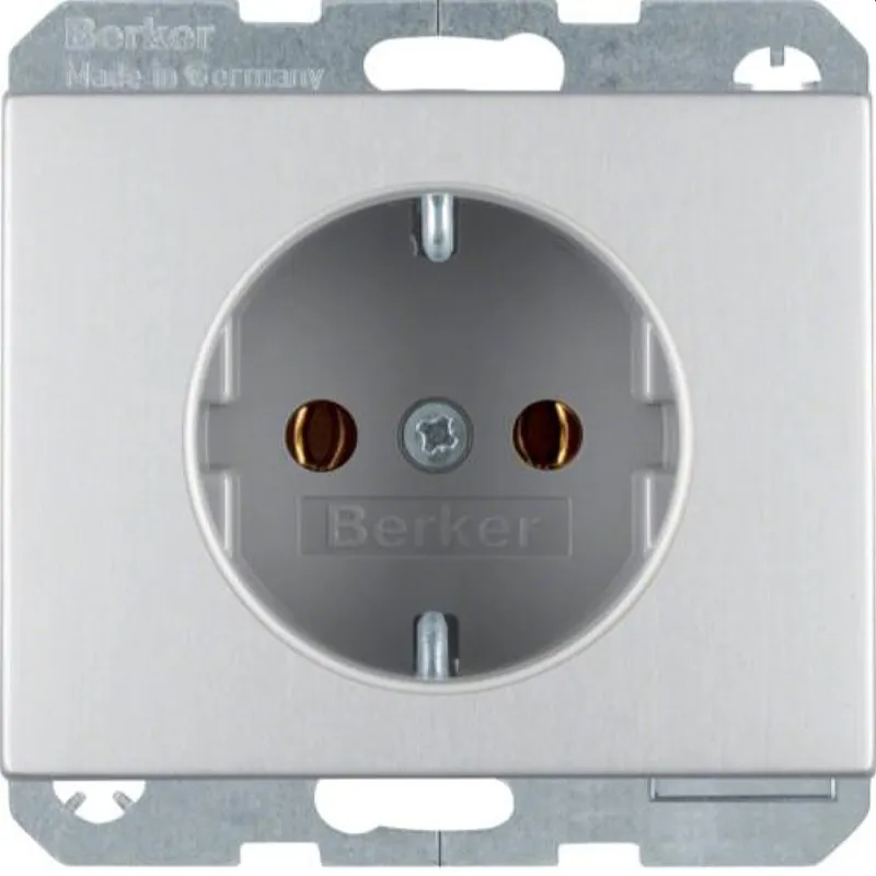 Berker SCHUKO-Steckdose M347157003 alu