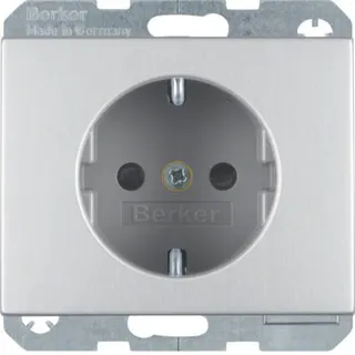 Berker SCHUKO-Steckdose M347357003 alu