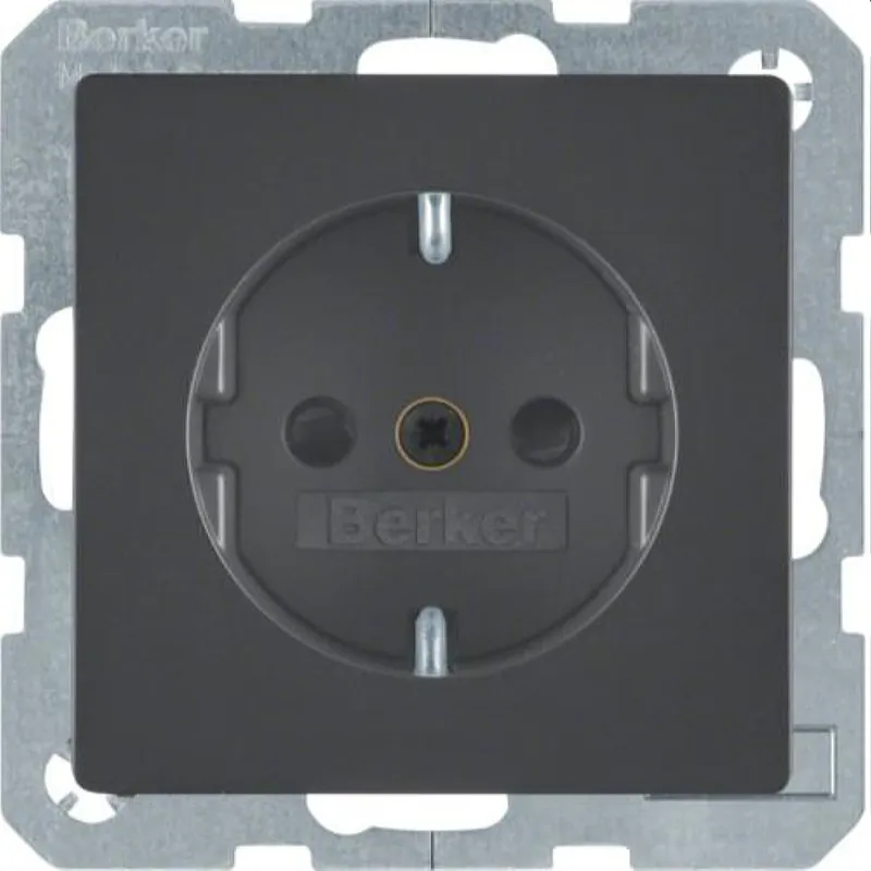 Berker SCHUKO-Steckdose M347236086 anthrazit samt