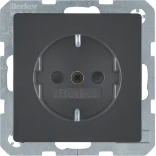 Berker SCHUKO-Steckdose M347236086 anthrazit samt