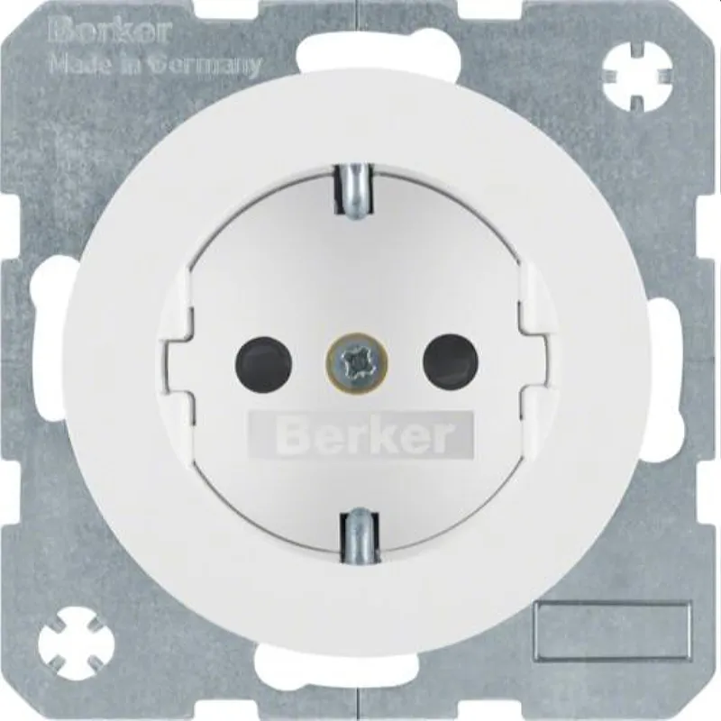 Berker SCHUKO-Steckdose M341232089 polarweiss glaenzend