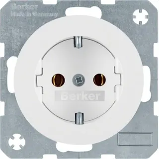 Berker SCHUKO-Steckdose M341432089 polarweiss glaenzend