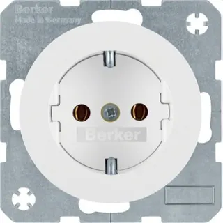 Berker SCHUKO-Steckdose M347432089 polarweiss glaenzend