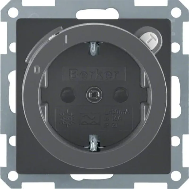 Berker SCHUKO-Steckdose M347086086 anthrazit samt