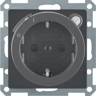 Berker SCHUKO-Steckdose M347086086 anthrazit samt