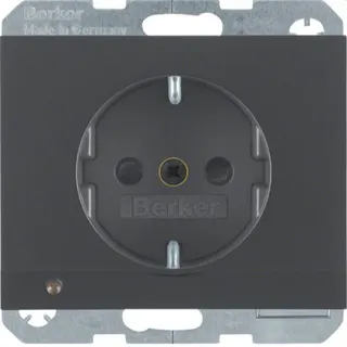 Berker SCHUKO-Steckdose M341097006 anthrazit matt