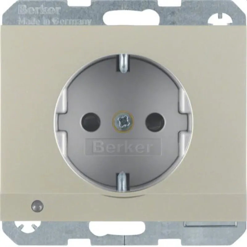 Berker SCHUKO-Steckdose M341097004 edelstahl lackiert
