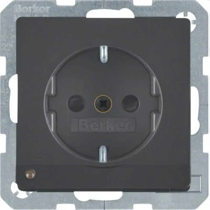 Berker SCHUKO-Steckdose M341096086 anthrazit samt