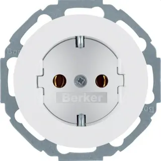 Berker SCHUKO-Steckdose M347452089 polarweiss glaenzend
