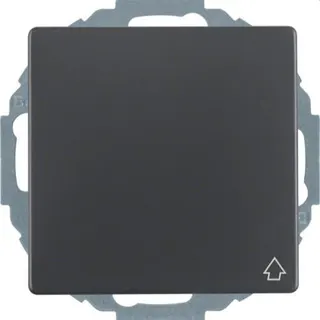 Berker SCHUKO-Steckdose M347446086 mit Klappdeckel Q.1/Q.3 anthraz
