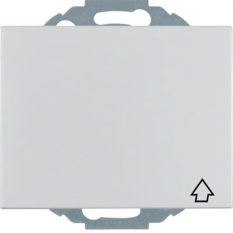 Berker SCHUKO-Steckdose M347477103 Klappdeckel K.5 Aluminium