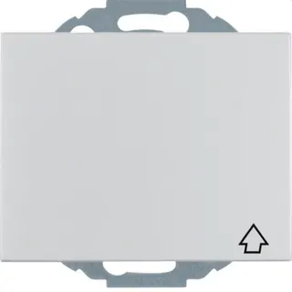 Berker SCHUKO-Steckdose M347477103 Klappdeckel K.5 Aluminium
