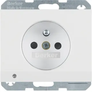 Berker SCHUKO-Steckdose M36765107009 polarweiss glaenzend