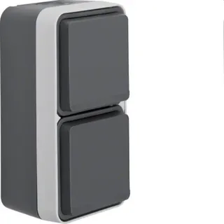 Berker SCHUKO-Steckdose M347703525 2fach senkrecht lichtgrau