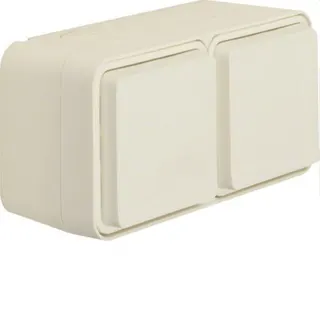 Berker SCHUKO-Steckdose M347843512 2fach waagerecht weiss