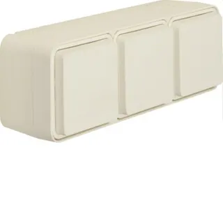 Berker SCHUKO-Steckdose M347733512 3fach waagerecht weiss