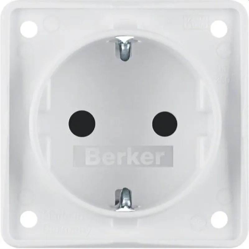 Berker SCHUKO-Steckdose M3947792502 polarweiss matt