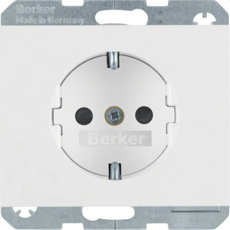 Berker SCHUKO-Steckdose M341357009 polarweiss glaenzend