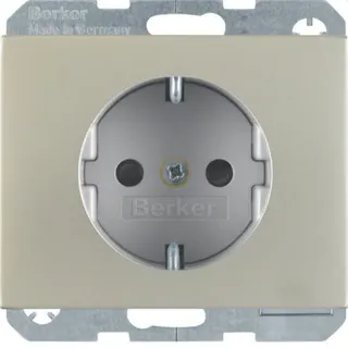 Berker SCHUKO-Steckdose M341357004 edelstahl rostfrei
