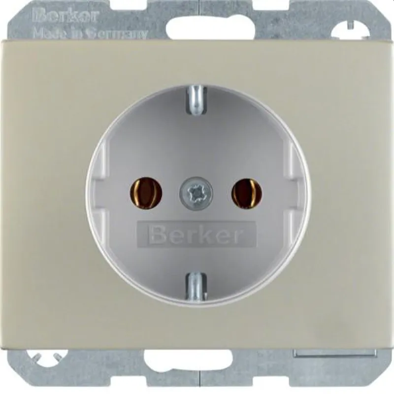 Berker SCHUKO-Steckdose M347357004 edelstahl rostfrei