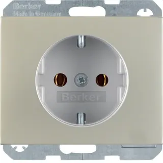 Berker SCHUKO-Steckdose M347157004 edelstahl rostfrei