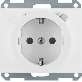 Berker SCHUKO-Steckdose M347087009 polarweiss glaenzend