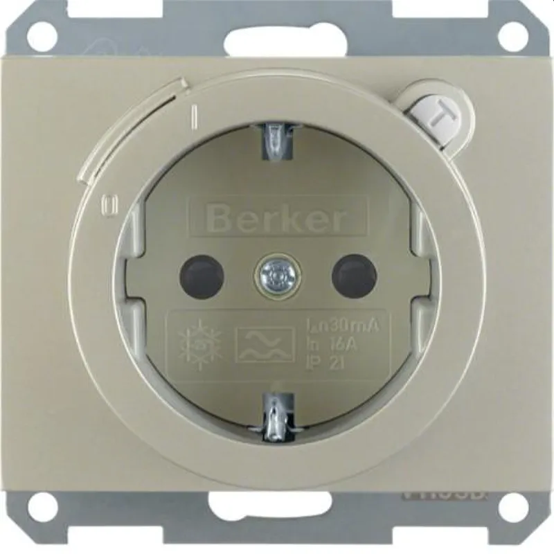 Berker SCHUKO-Steckdose M347087004 edelstahl, lackiert
