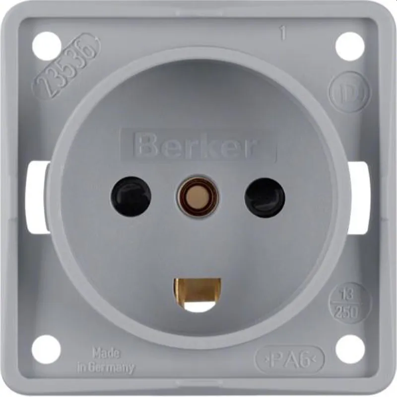 Berker Steckdose M3962722506 grau matt Daenemark