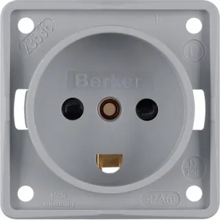 Berker Steckdose M3962722506 grau matt Daenemark