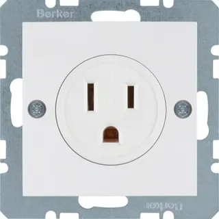 Berker Steckdose M341668989 polarweiss glaenzend USA/Canada