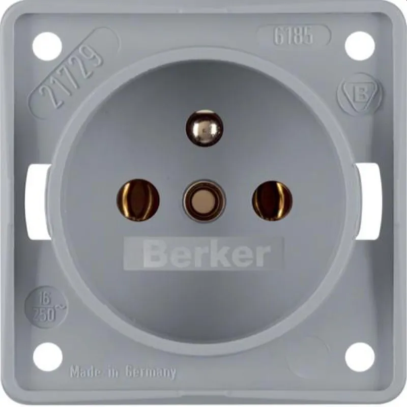 Berker Steckdose M3961852506 grau matt