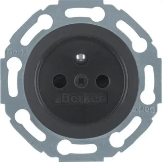 Berker Steckdose M367687901 schwarz glaenzend