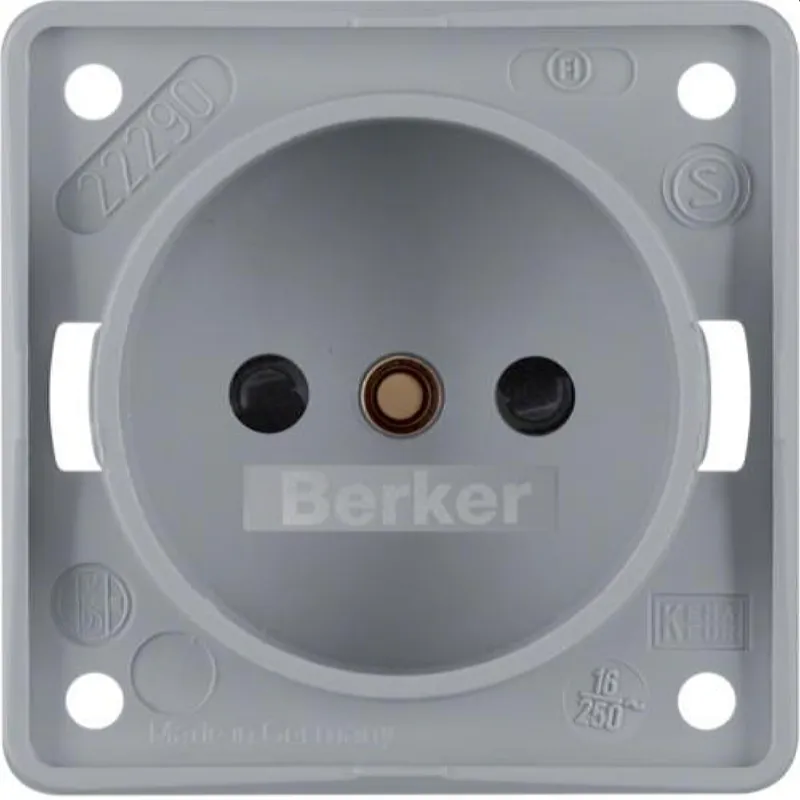 Berker Steckdose M3961942506 grau matt