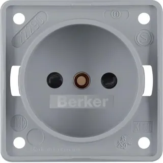 Berker Steckdose M3961942506 grau matt