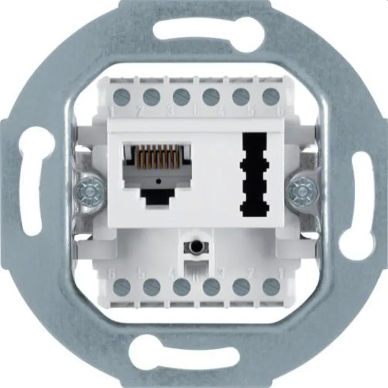 Berker Steckdose M3458809 UAE8(6)/TAE6F+N polarweiss
